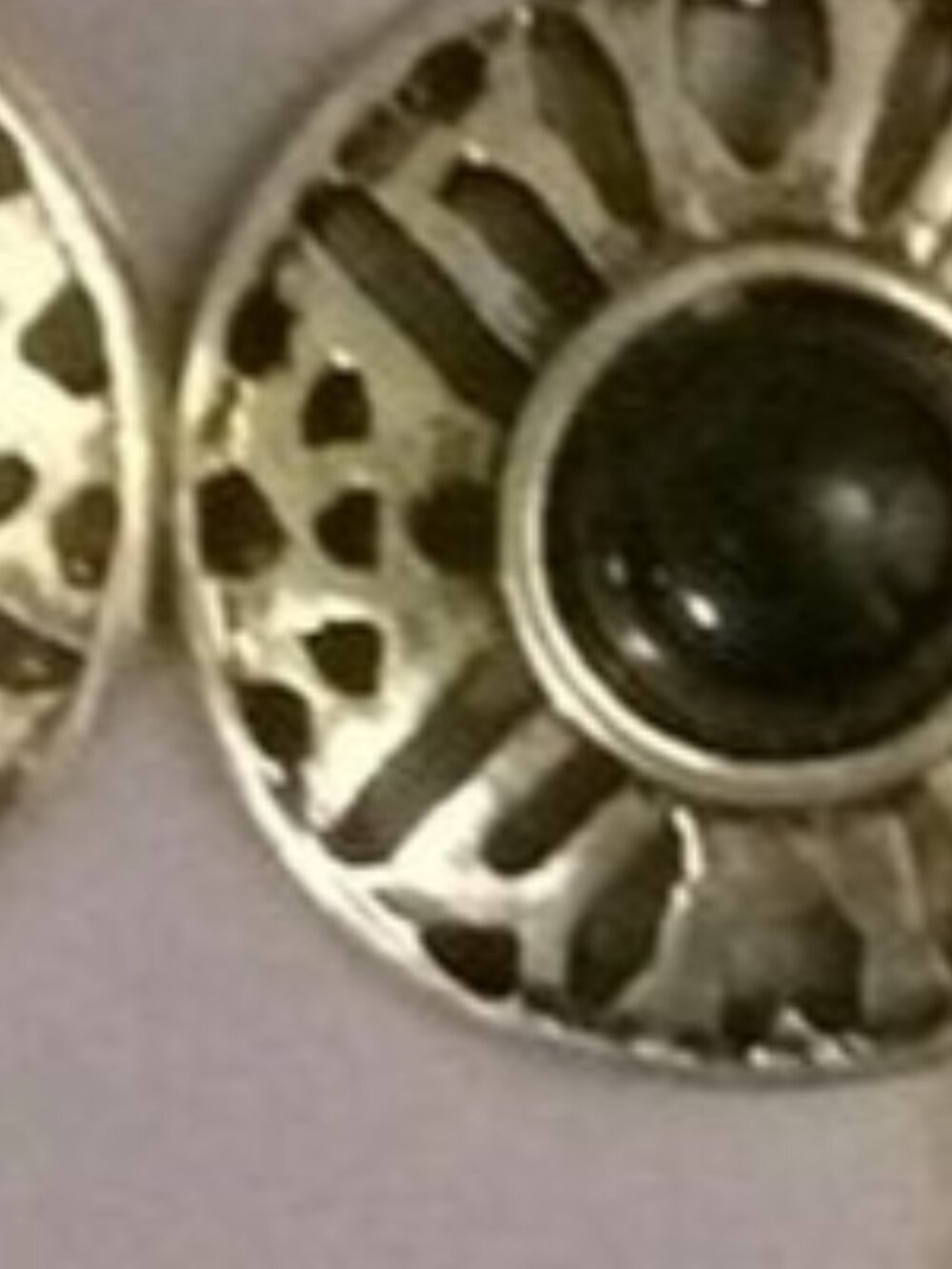 CLAIRES Black and Silver Studded Earrings